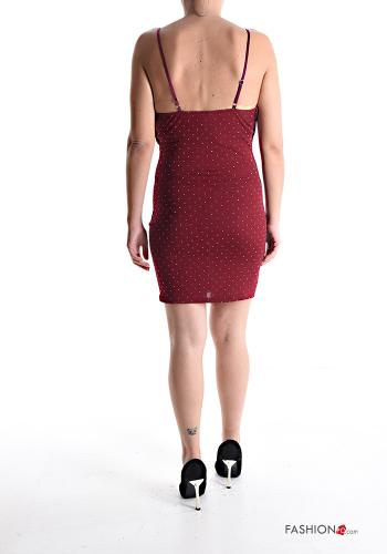 backless mini sleeveless adjustable Dress with rhinestones - ph 2