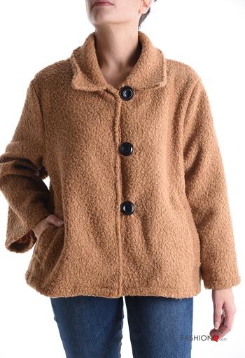 Giacca con colletto senza fodera con bottoni con tasche - ph 1