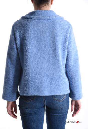 mit kragen Jacke mit Knöpfen ohne Futter mit Taschen - ph 2