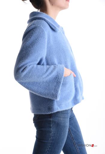 mit kragen Jacke mit Knöpfen ohne Futter mit Taschen - ph 3