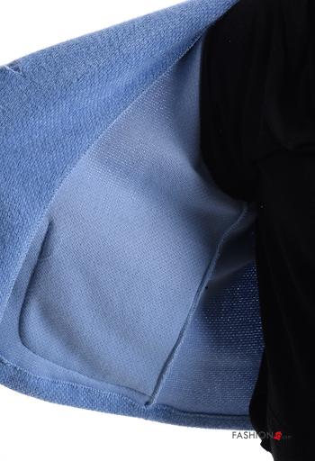 mit kragen Jacke mit Knöpfen ohne Futter mit Taschen - ph 6