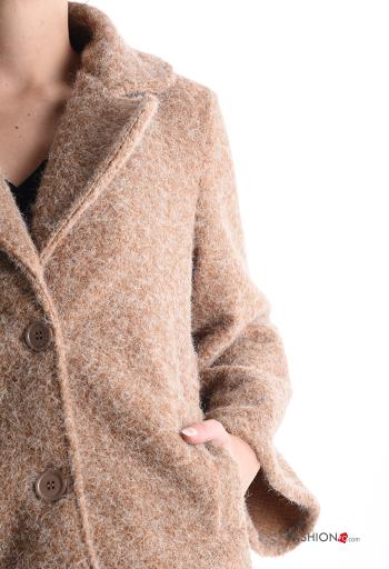 Giacca maniche lunghe senza fodera con bottoni con tasche - ph 4