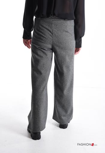wide leg Hose mit stoffgürtel - ph 2