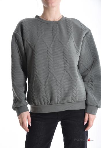 Felpa in Cotone maniche lunghe girocollo - ph 1