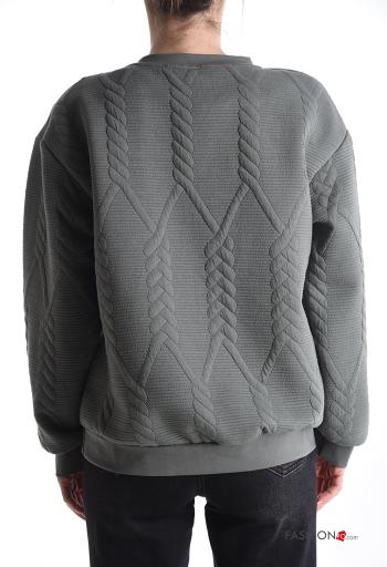 Felpa in Cotone maniche lunghe girocollo - ph 2