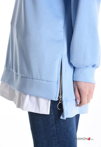Felpa maniche lunghe girocollo con zip - ph 4
