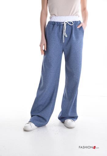 Pantalone sportivo lungo con tasche con elastico - ph 1
