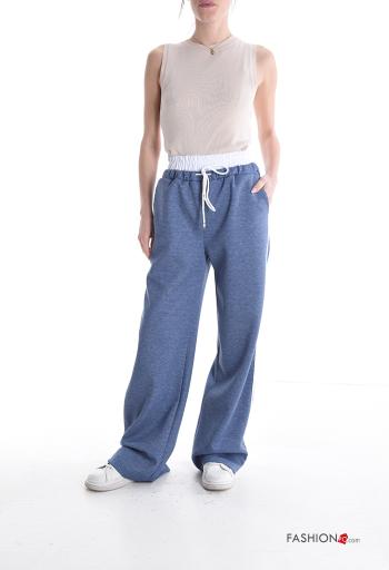 Pantalone sportivo lungo con tasche con elastico - ph 5