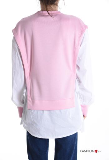 Felpa maniche lunghe girocollo con fiocco - ph 2