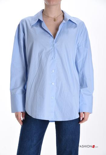 long sleeve with collar Cotton Shirt with buttons - ph 1