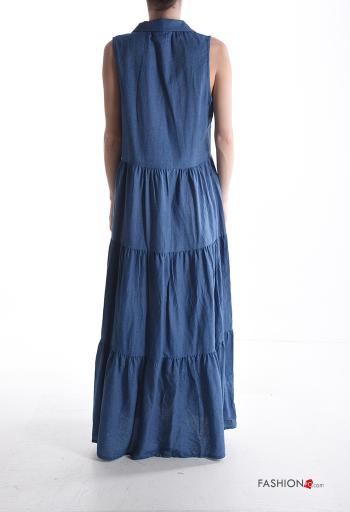 Ärmelloses Kleid aus Baumwolle - ph 2