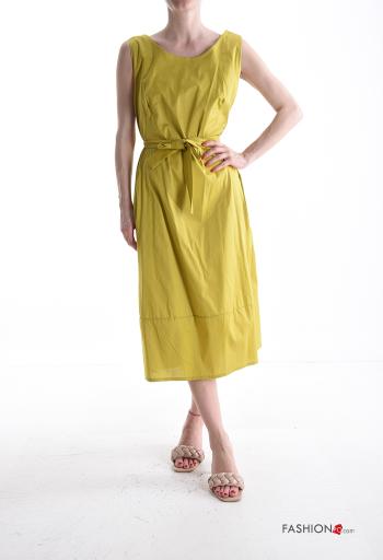 Vestido sem Mangas em Algodão