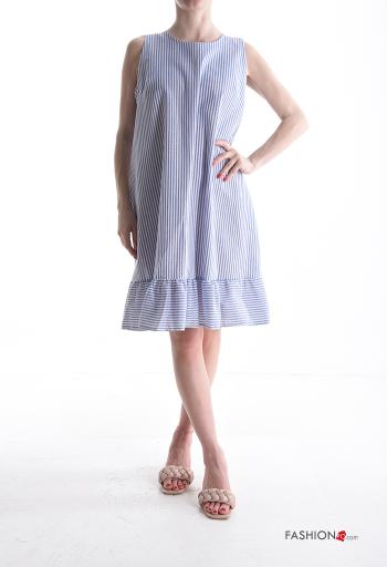 Vestido sem Mangas em Algodão
