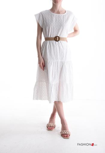 Vestido sem Mangas em Algodão