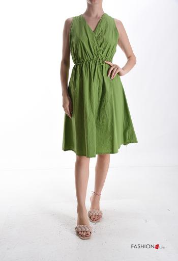 Vestido Sin Mangas de Algodón