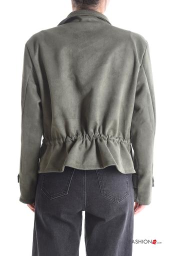 Jacket with buttons with drawstring with pockets - ph 2