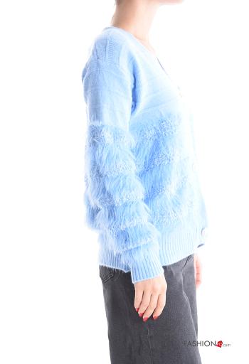 Cardigan with buttons with v-neck - ph 3
