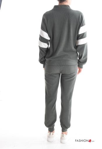 Traje de deporte manga larga con cremallera con elástico - ph 2
