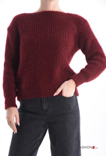Camisola manga comprida gola redonda