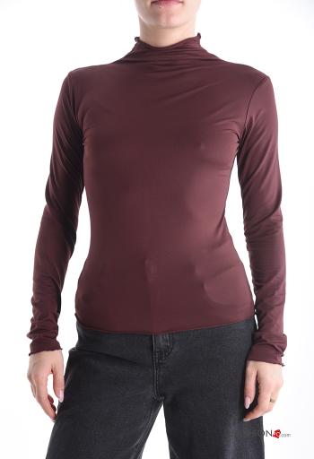 Langarmshirt Rollkragen-