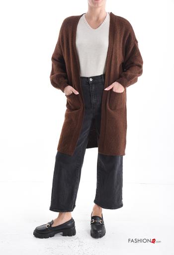 Cardigan in Misto Lana maniche lunghe con tasche - ph 1