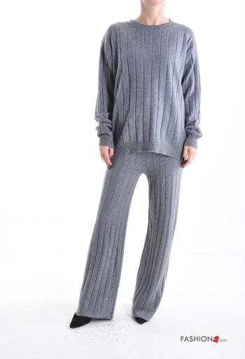 Conjunto manga larga cuello redondo con elástico - ph 1