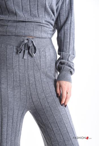 Conjunto manga larga cuello redondo con elástico - ph 4