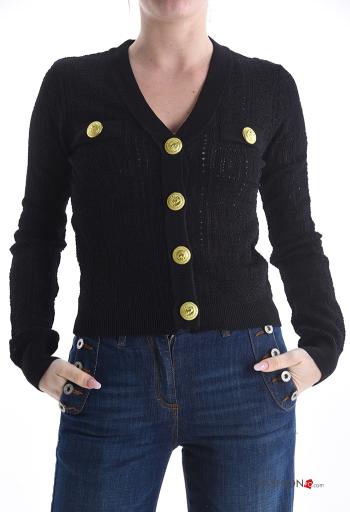 long sleeve Cardigan with buttons with v-neck - ph 1