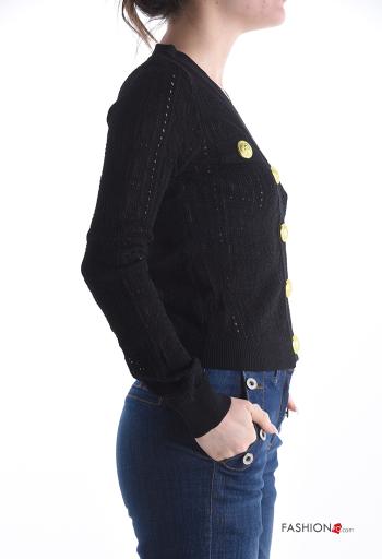 long sleeve Cardigan with buttons with v-neck - ph 3