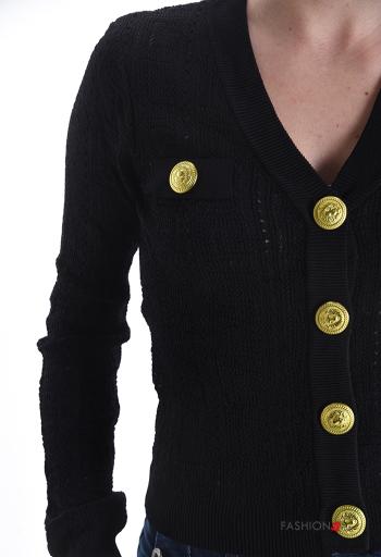 long sleeve Cardigan with buttons with v-neck - ph 4