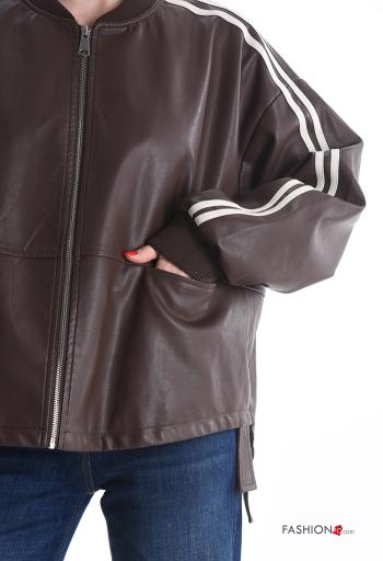 faux leather Jacket - ph 4