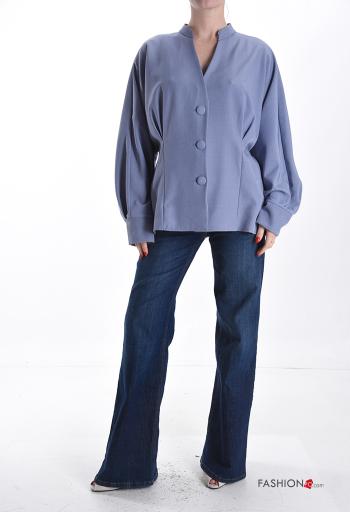 long sleeve Blouse with buttons with v-neck - ph 5