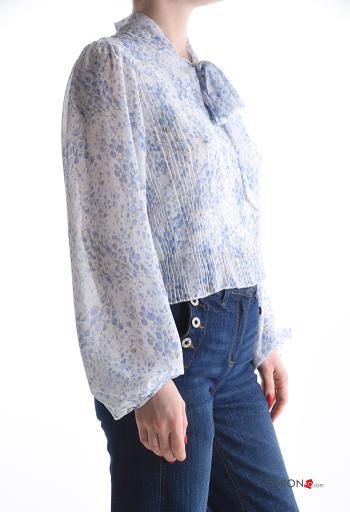 Chemise plissé à Imprimé Floral avec noeud - ph 3