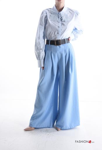 Pantalon Imprimé à rayures avec ceinture - ph 5