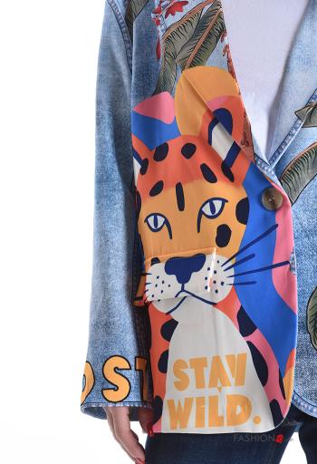 Giacca Fantasia stampata con fodera - ph 4