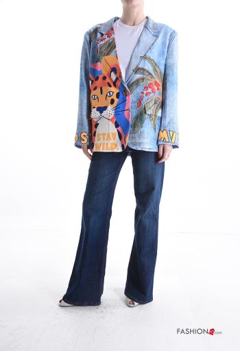 Giacca Fantasia stampata con fodera - ph 5