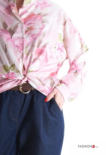 Floral Shirt with buttons - ph 4