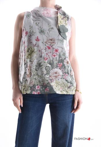 Floral Shirt with bow - ph 1