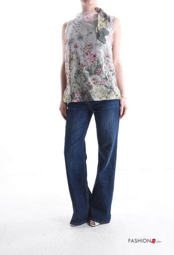 Floral Shirt with bow - ph 5