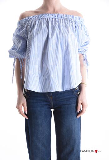 Striped shiny Cotton Shirt - ph 1