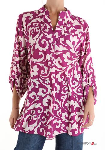 Blusa Diseño impreso con cuello en v - ph 1