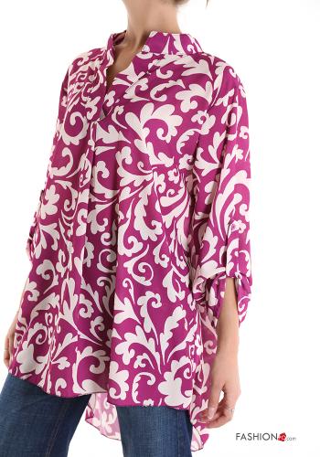 Blusa Diseño impreso con cuello en v - ph 3