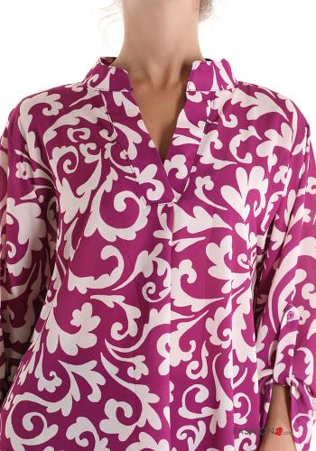 Blusa Diseño impreso con cuello en v - ph 4