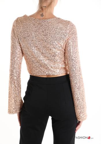 Camiseta de manga larga manga larga con lentejuelas - ph 2