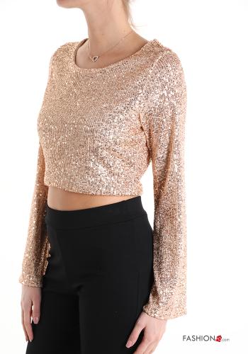 Camiseta de manga larga manga larga con lentejuelas - ph 3