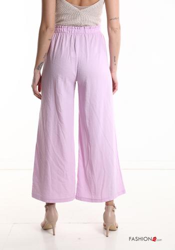 Pantalon en Lin wide leg avec coulisse avec élastique - ph 2