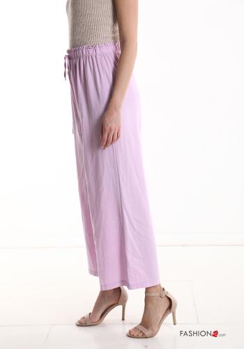 Pantalon en Lin wide leg avec coulisse avec élastique - ph 3