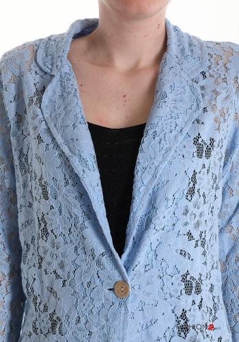 Blazer in Cotone pizzo con bottoni - ph 4