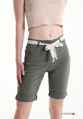 Bermuda com bolsos com fita - ph 4