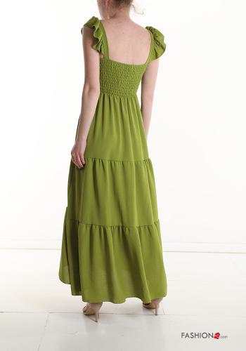 Robe sans manches longue à volants avec élastique - ph 2